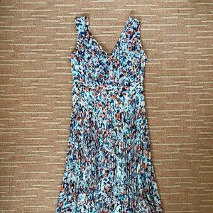 Anthropologie Floral Midi Dress Size Small